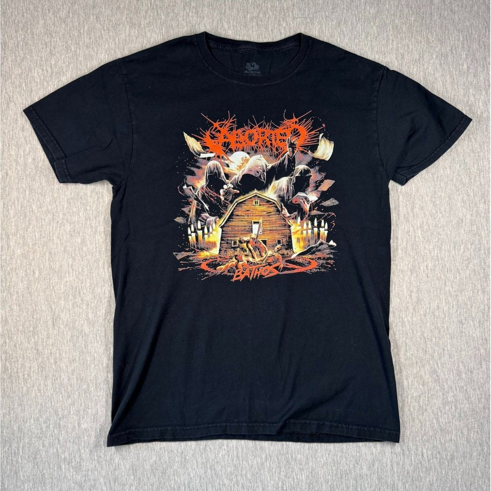 Exhumed Bathos Band T Shirt Small Black Death Metal Graphic Tee Horror Music